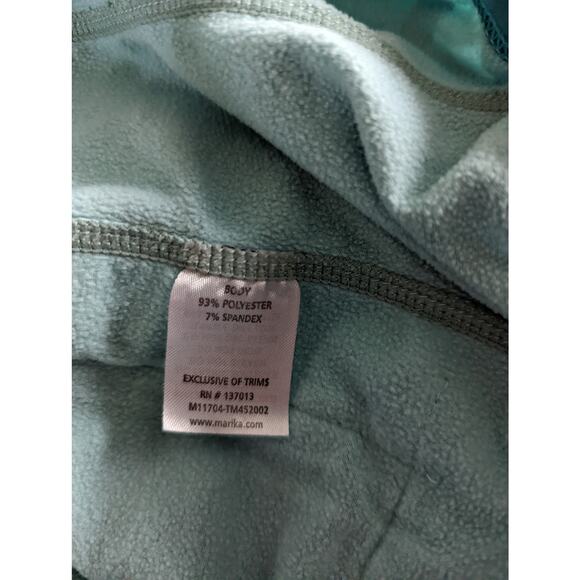 Marika Teal Stripe Popover Top Sz Small - Picture 9 of 9